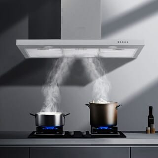KOCH KITCHEN เครื่องดูดควันติดผนัง 90 ซม. TITAN สีเงิน