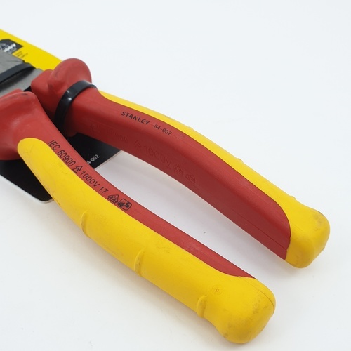 STANLEY คีมปากจิ้งจกหุ้มฉนวนกันไฟ 8นิ้ว รุ่น 84-002