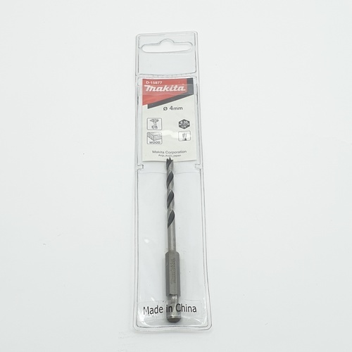 ดอกเจาะไม้ปลายแหลมก้านหกเหลี่ยม 4x90 D-15877 Makita