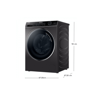 HAIER เครื่องซักผ้าฝาหน้า ขนาด 10 Kg. รุ่น HW100-BP14959S6 สี dark gray
