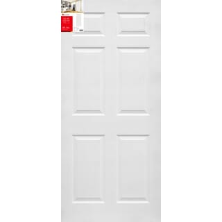 HOLZTUR ประตู HDF บานทึบ 6ฟัก  HDF-006  90x200ซม. สีขาวลายไม้