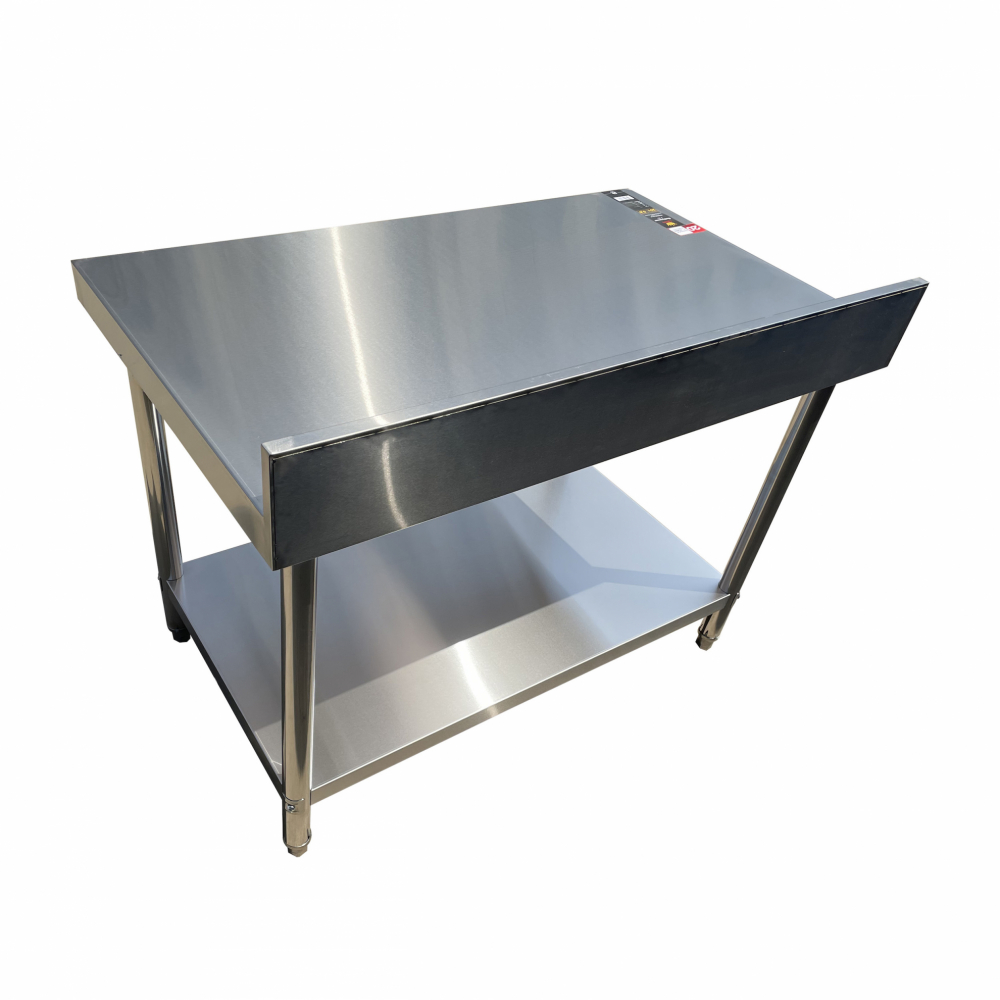 CROWN โต๊ะเตรียมสเตนเลส 2 ชั้น 120x70x85+10 ซม. S1270