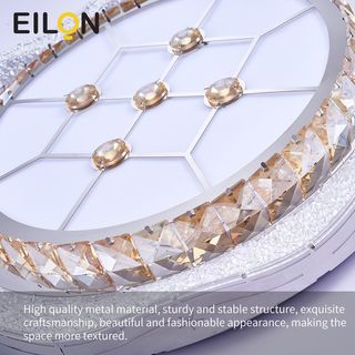 EILON ไฟเพดานคริสตัลทรงกลม 80W รุ่น ESJD-D500-Y10 3แสง