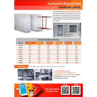 ตราเพชร คานทับหลัง ขนาด20x120x20ซม.