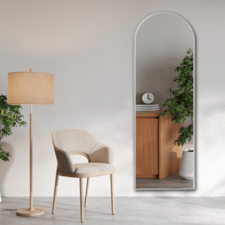 Nice กระจกมีกรอบอะลูมิเนียม รุ่น แอนนิก้า-ซิลเวอร์ ขนาด 50x160 ซม. สีเงิน 