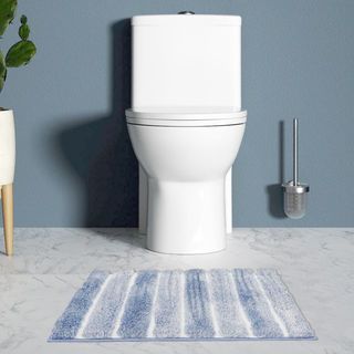 COZY พรมเช็ดเท้าขนนุ่ม รุ่น LOBBY-01 ขนาด 50× 80× 2.5ซม. สีฟ้า