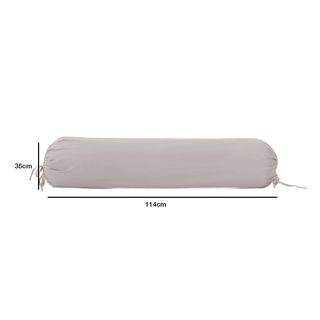 Truffle ปลอกหมอนข้าง 1 ชิ้น รุ่น Rina-02 ขนาด 35x114 ซม. สีเทา