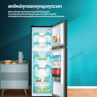 HISENSE ตู้เย็น 2 ประตู ขนาด 10.6 คิว รุ่น RB369N4TSV สีเงิน