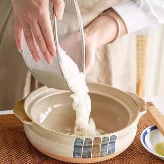 KOSCH ตะแกรงล้างผักสเตนเลส 16 ซม. KNOX-16 สีเงิน
