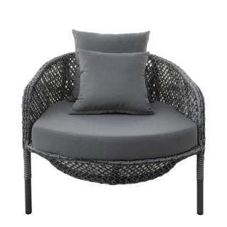 SUMMER SETเก้าอี้ outdoor อลูมิเนียม Jomthong  ขนาด 93x92x65 ซม. สีเทาอ่อน