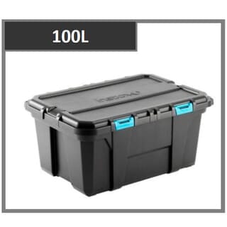 INABOX กล่องเก็บของ Heavy Forte N54414-100L ขนาด 77.8x37.8x52.8 cm. สีดำ
