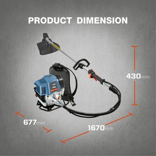 SENIX เครื่องตัดหญ้าก้านอ่อน 4 จังหวะ 2.25 แรงม้า รุ่น GTBCU4QL-H-EU สีน้ำเงิน - ดำ