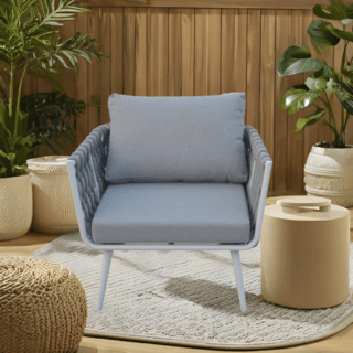 SUMMER SETเก้าอี้ outdoor อลูมิเนียม Lipe ขนาด 78x72x69 ซม. สีเทาอ่อน