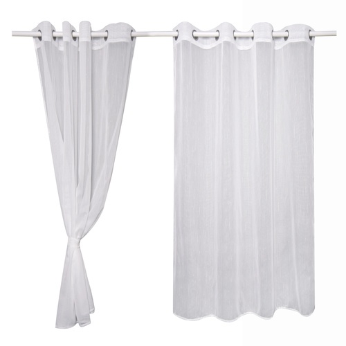 DAVINCI ผ้าม่านหน้าต่าง รุ่น Keris-01 ขนาด 150x160 ซม. สีขาว 