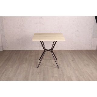 Delicato ชุดโต๊ะอาหาร 2 ที่นั่ง รุ่น B01061A โต๊ะ:75X75ซม. เก้าอี้:42X42X81ซม. สีน้ำตาลอ่อน