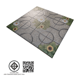 Marbella กระเบื้องเซรามิคปูพื้น 16x16 นิ้ว รุ่น กลางพุ่มไม้ ZYM3483 Matt (12P)