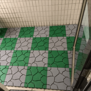 Primo แผ่นกันลื่นPVCลายหินใหญ่ (4ชิ้น/แพ๊ค) รุ่น Mountain BYF001-GN ขนาด 30×30 ซม. สีเขียว