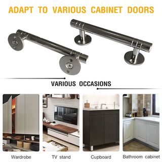 TORSTEN มือจับประตูสเตนเลส รุ่น 136T-2 ขนาด 6นิ้ว สีสเตนเลส