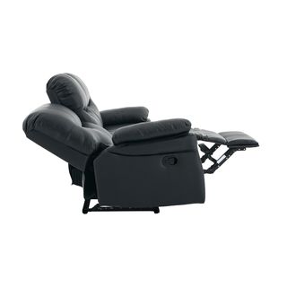 PULITO เก้าอี้พักผ่อนหนังสังเคราะห์ 3 ที่นั่ง รุ่น DENVEER ขนาด 196x93x100 ซม. สีดำ