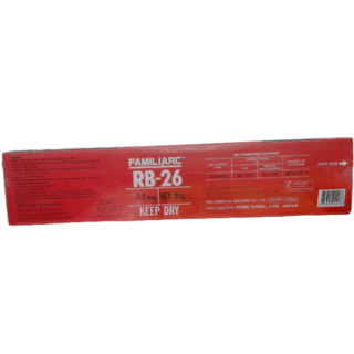 KOBE ลวดเชื่อมเหล็กเหนียวขนาด 3.2X350mm. รุ่น RB-26 E6013