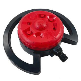Aquastar สปริงเกลอร์รดน้ำสนาม ปรับหัวได้ 8 รูปแบบ รุ่น15081A สีเเดงเทา
