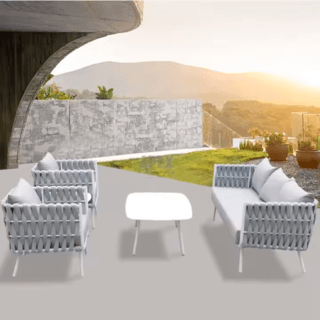 SUMMER SETเก้าอี้ outdoor อลูมิเนียม Lipe ขนาด 78x72x69 ซม. สีเทาอ่อน