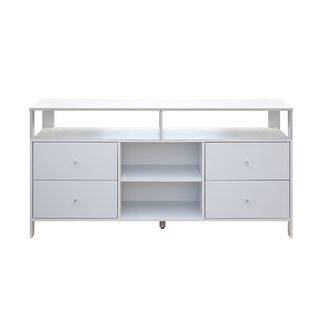 DELICATO ชั้นวางทีวี รุ่นออสติน ขนาด152.6x39x76 ซม. สีขาว