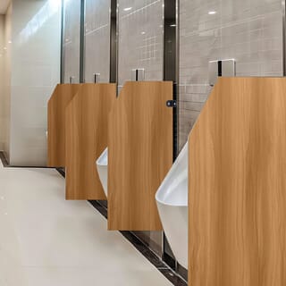 VERNO แผงกั้นโถปัสสาวะ PVC ขนาด 90x40x1.2ซม. รุ่น BP-01-2 สีน้ำตาล (1/2)