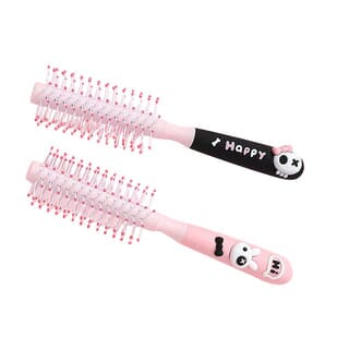 KOJI หวีแปรงผมทรงกลมด้ามจับทรงกระต่าย รุ่น co233 ขนาด3.7X21.4x3.8ซม.คละสี