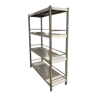 SANE ชั้นวางของอเนกประสงค์สเตนเลส 4 ชั้น 120x40x150 ซม. FORTUNA 