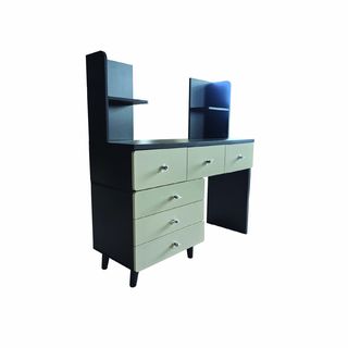 (1/2)DELICATO โต๊ะเครื่องแป้ง รุ่น TARO ขนาด 115x40x120 ซม.สีเทา 