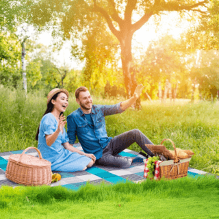 SUMMER SET เสื่อปิคนิค รุ่น Curt ขนาด 150x200cm สีน้ำเงิน