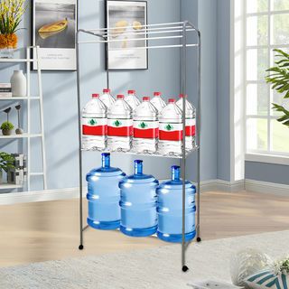 SAKU ราวตากผ้าเหล็กเคลือบ A-STC03 85×45×175ซม. สีเทา/ขาว