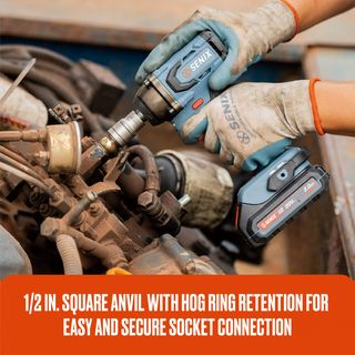 SENIX บล็อคกระแทกไร้สาย Brushless 17มม. 20V(Max) (พร้อมแบตเตอรี่ 2.0Ah 1 ก้อน) รุ่น PDWX2-M2-EU สีน้ำเงิน - ดำ