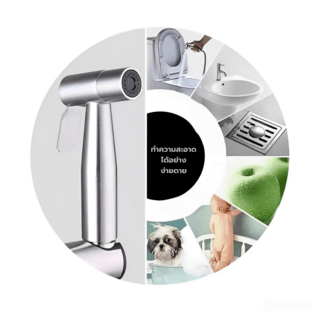 Verno ชุดสายฉีดชำระสเตนเลส304 รุ่น 6BLX001-1 สีสแตนเลส