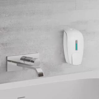 Primo ที่กดสบู่เหลว 1 ช่อง ความจุ 1 ลิตร รุ่น SD57 ขนาด 10.6x11.9x24.5ซม. สีขาว