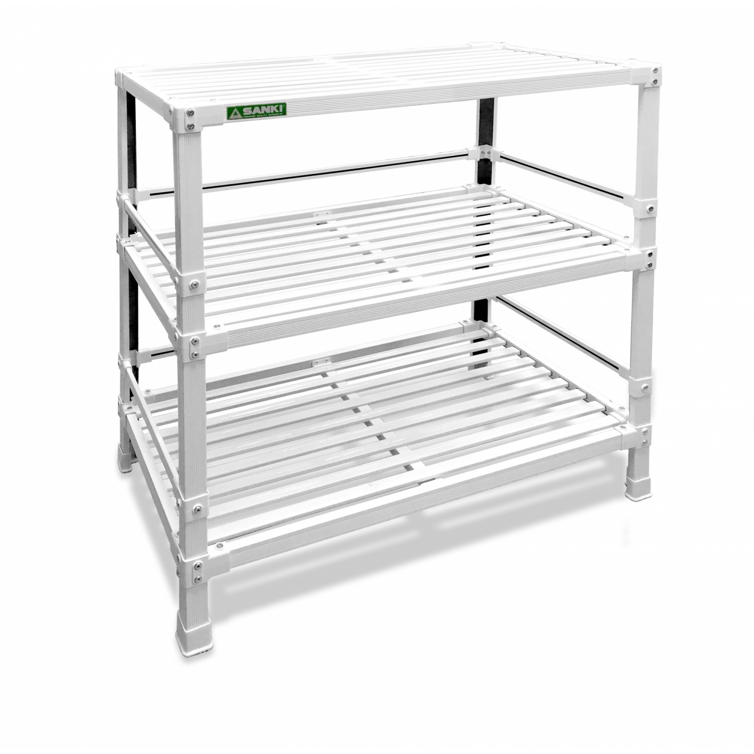SANKI ชั้นคว่ำจานเหล็ก รุ่น DSC 03 ขนาด 82 x 45 x 80.8 ซม. สีขาว