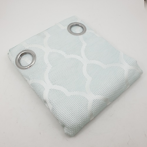 ผ้าม่านหน้าต่างพิมพ์ลาย A71448RR #2WD ขนาด 140x160ซม.สีฟ้า