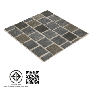 Marbella กระเบื้องเซรามิคปูพื้น 16x16 นิ้ว รุ่น บริคสเปน TSJ230852 Matt (12P)