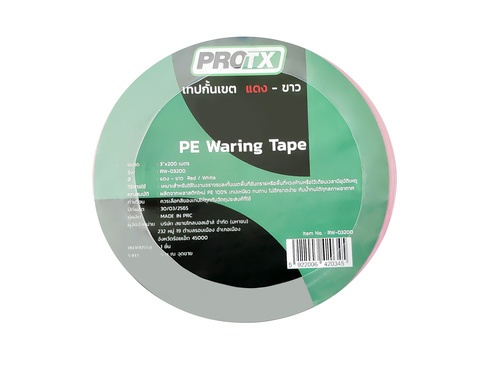  PROTX เทปกั้นเขต รุ่น RW-03200 แดง-ขาว ขนาด 3x200เมตร 