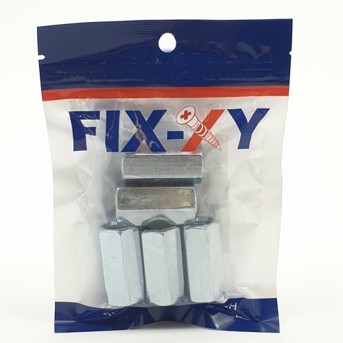 ข้อต่อสตัดเกลียว 1/2 รุ่น EA-004 (5ชิ้น/แพ็ค) FIX-XY