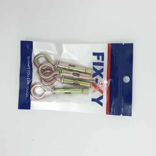 พุคเหล็กห่วงกลม M6 รุ่น EH-009 (4ชิ้น/แพ็ค) FIX-XY