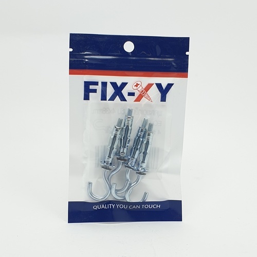 พุคตะขอเหล็กยิบซั่ม 4x38mm. รุ่น EO-001 (4ชิ้น/แพ็ค) FIX-XY