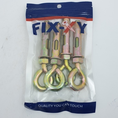 พุคเหล็กห่วงกลม M12 รุ่น EH-004 (4ชิ้น/แพ็ค) FIX-XY