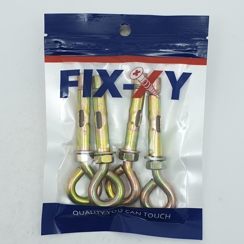 พุคเหล็กห่วงกลม M8 รุ่น EH-002 (4ชิ้น/แพ็ค) FIX-XY