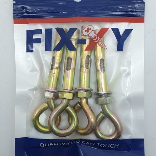 พุคเหล็กห่วงกลม M8 รุ่น EH-002 (4ชิ้น/แพ็ค) FIX-XY