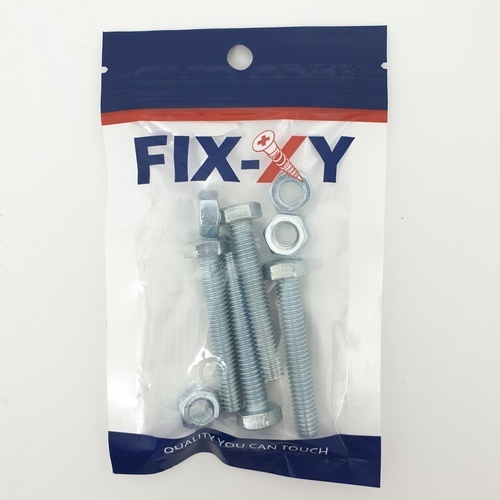 สกรูเกลียวมิล 5/16x2 รุ่น EF-007 (4ชิ้น/แพ็ค) FIX-XY