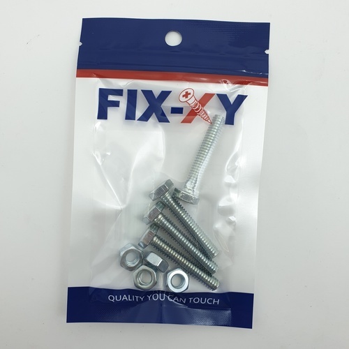 สกรูเกลียวมิล 1/4x1.1/2 รุ่น EF-003 (4ชิ้น/แพ็ค) FIX-XY