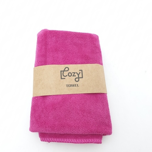 COZY ผ้าไมโครไฟเบอร์ รุ่น BQ015-FUS ขนาด 30x70 ซม. สีชมพู