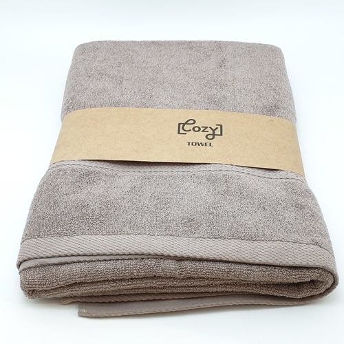 COZY ผ้าขนหนู รุ่น BQ007-BR ขนาด 70x140 ซม. สีน้ำตาล